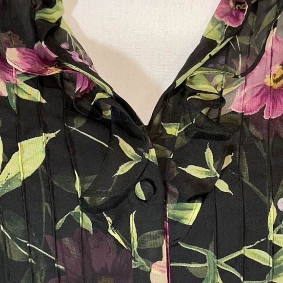 Virgo Black Floral Maxi Dress with Jacket - EUC - Picture 6 of 9